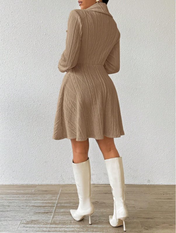 Damen Herbst Oberbekleidung Lässig Jacquard Unifarben Langarm Reverskragen Jacke