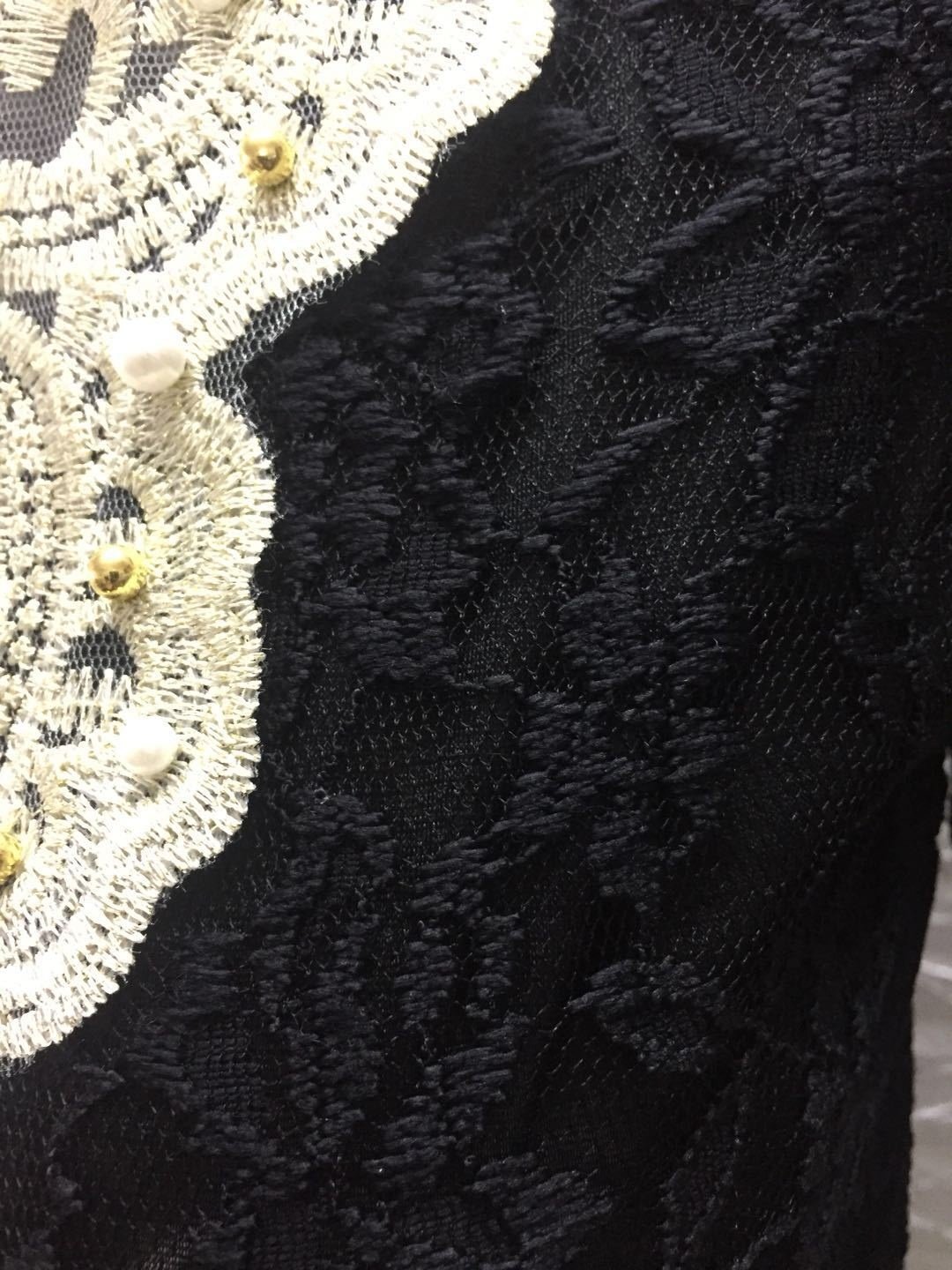 Damen Geblümt Langarm T-Shirts T-Shirt Stehkragen Perlen Retro Frühling/Herbst Oberteile