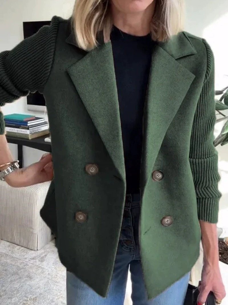 Damen Unifarben Winter Oberbekleidung Lässig Nahtverarbeitung Mittellang Schalkragen Mantel