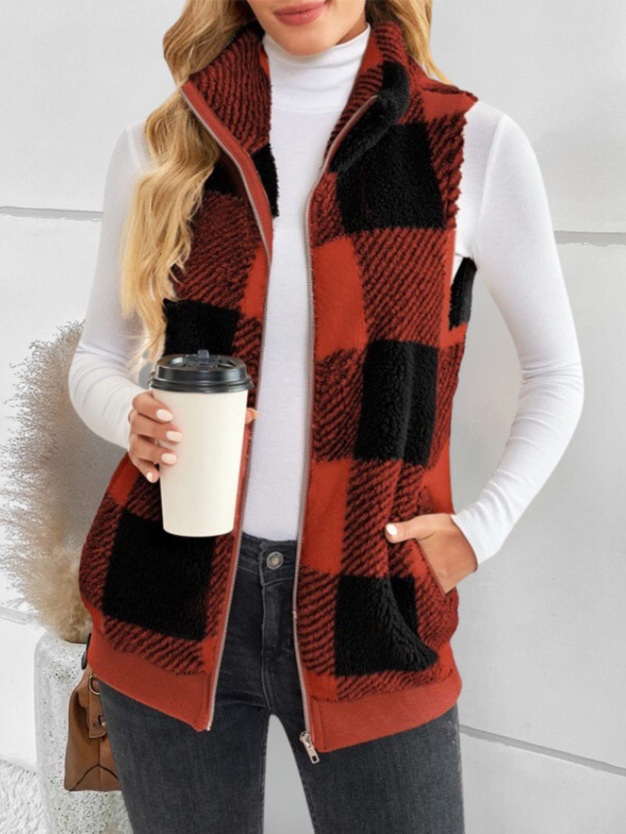 Polyester Baumwolle Stehkragen Elegant Tanktop