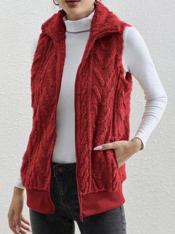 Polyester Baumwolle Stehkragen Elegant Tanktop