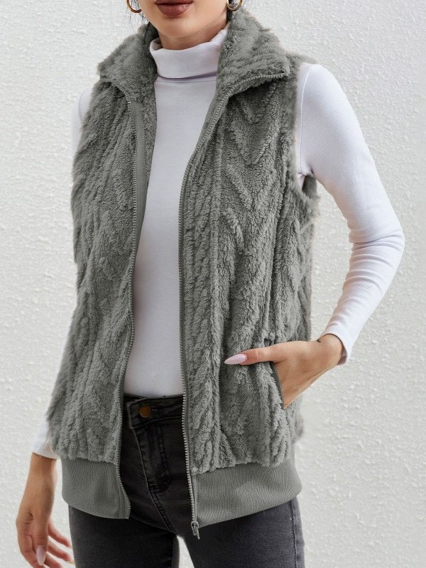 Polyester Baumwolle Stehkragen Elegant Tanktop