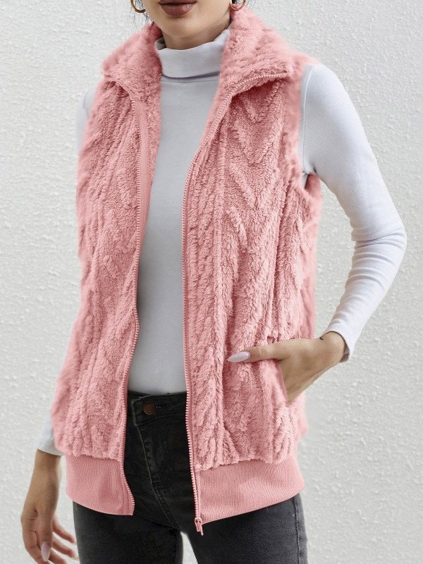 Polyester Baumwolle Stehkragen Elegant Tanktop