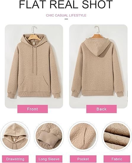 Damen Geblümt Kapuze Jacquard Lässig Frühling/Herbst Langarm Sweatshirt