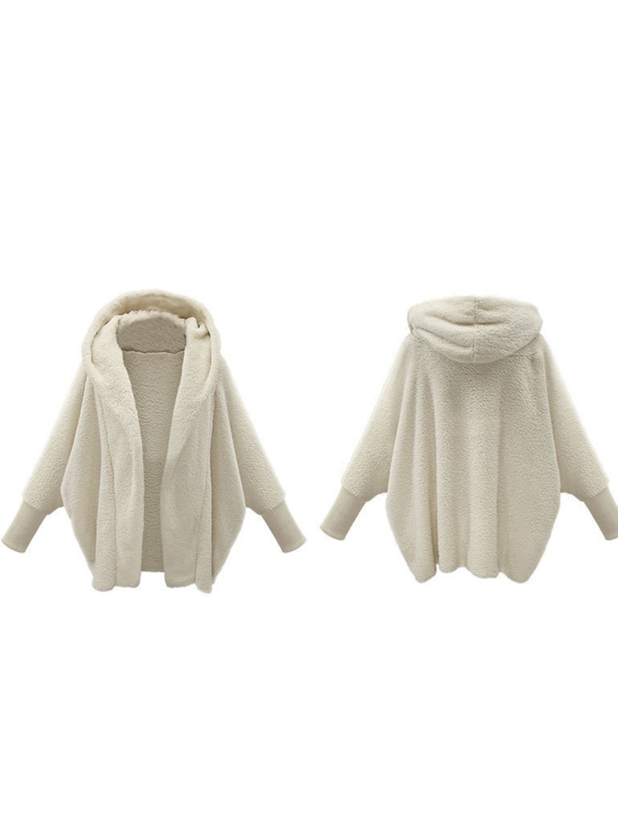Damen Unifarben Winter Oberbekleidung Dolman-Ärmel Lässig Nahtverarbeitung Mittellang Reverskragen Mantel