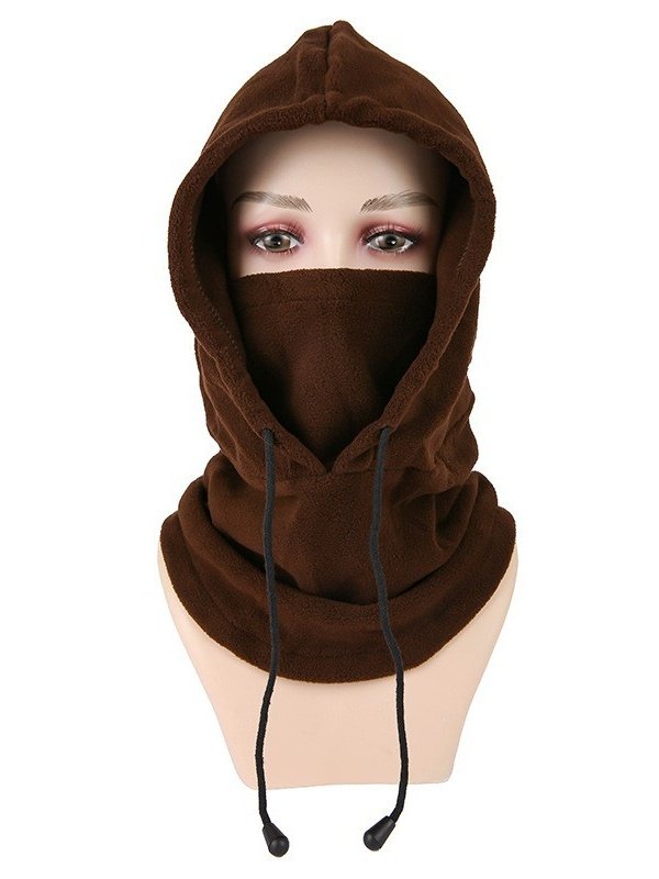 Winter Outdoor Radfahren Hut Skifahren Winddicht Kältebeständig Warm Plus Samt Dick Kragen Schutz Polar Vlies Maske