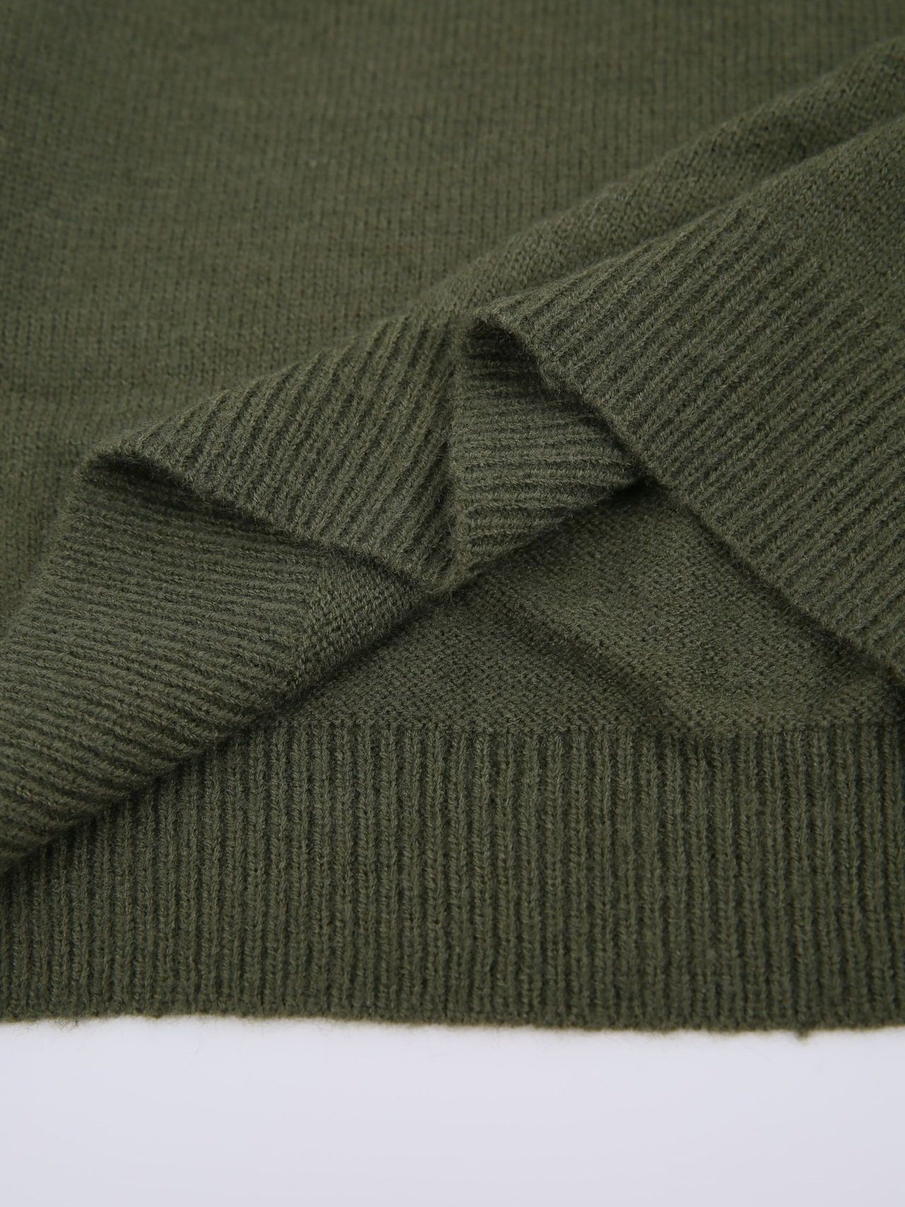 Damen Unifarben Nahtverarbeitung Winter Straße Langarm Mock Neck Pullover