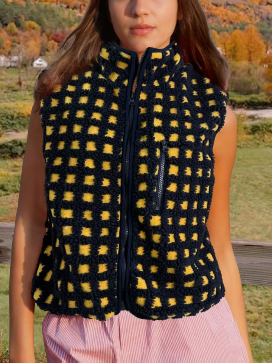 Polyester Baumwolle Straße Mock Neck Regelmäßige Passform Tanktop