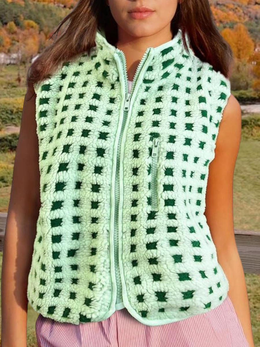 Polyester Baumwolle Straße Mock Neck Regelmäßige Passform Tanktop