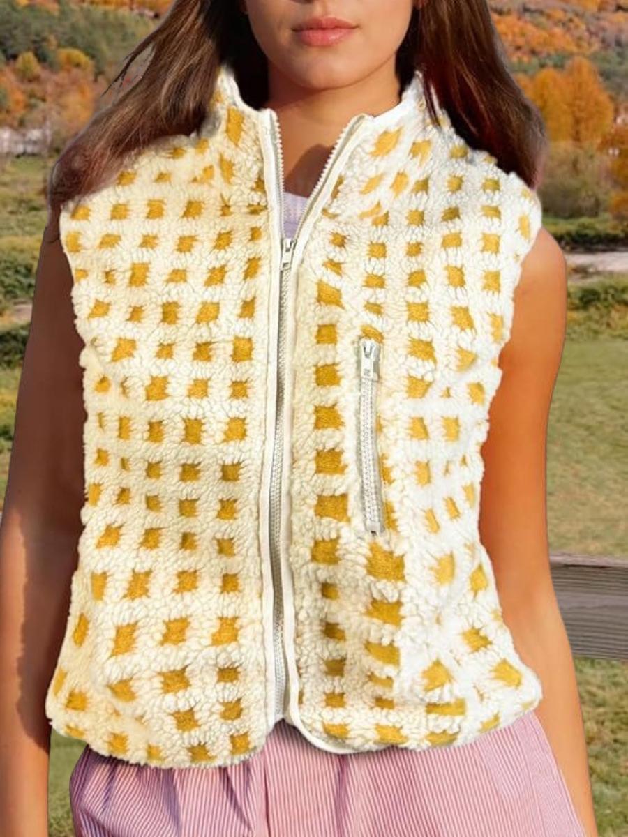 Polyester Baumwolle Straße Mock Neck Regelmäßige Passform Tanktop