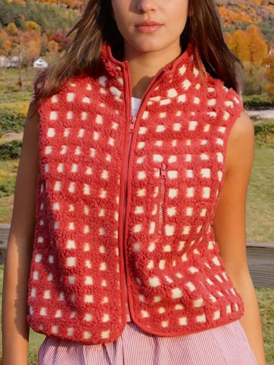 Polyester Baumwolle Straße Mock Neck Regelmäßige Passform Tanktop