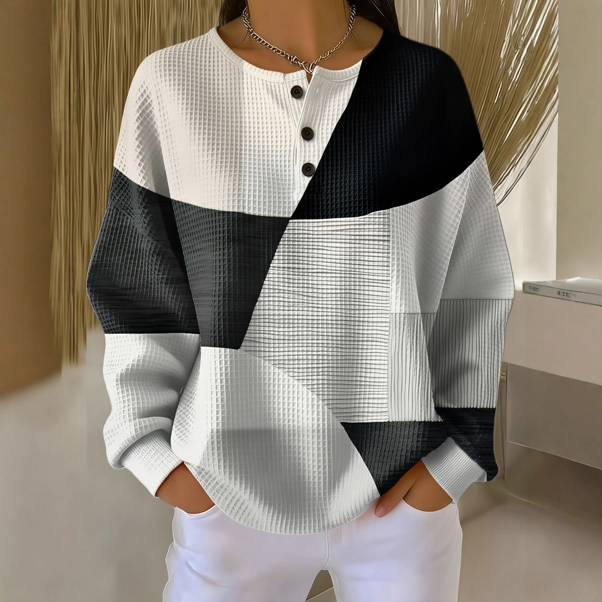 Damen Weihnachten Rundhals Lässig Frühling/Herbst Langarm Sweatshirt