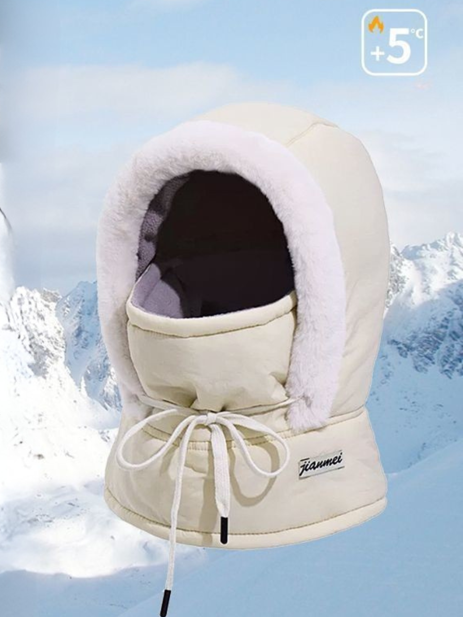 Winter Warm Lei Feng Hut Herren und Damen Ohr-Schutz mit Vlies-Futter Verdickt Radfahren Alles in einem Kältebeständig Gesicht Maske/Nackenwärmer Schnee Hut