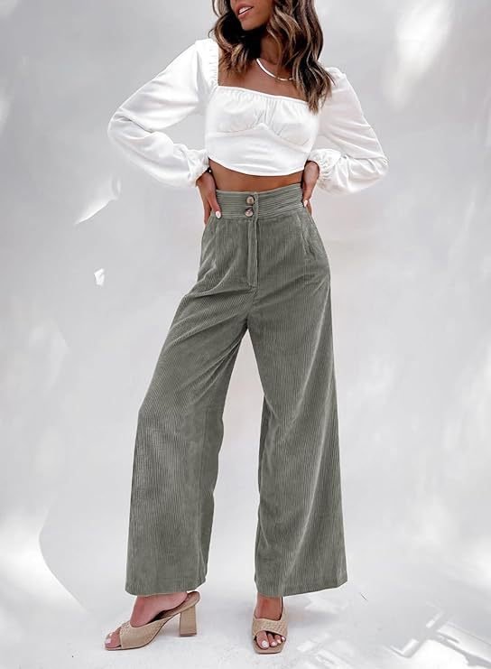 Damen Unifarben Lang Elastische Taille Hose Lässig Frühling/Herbst Hose