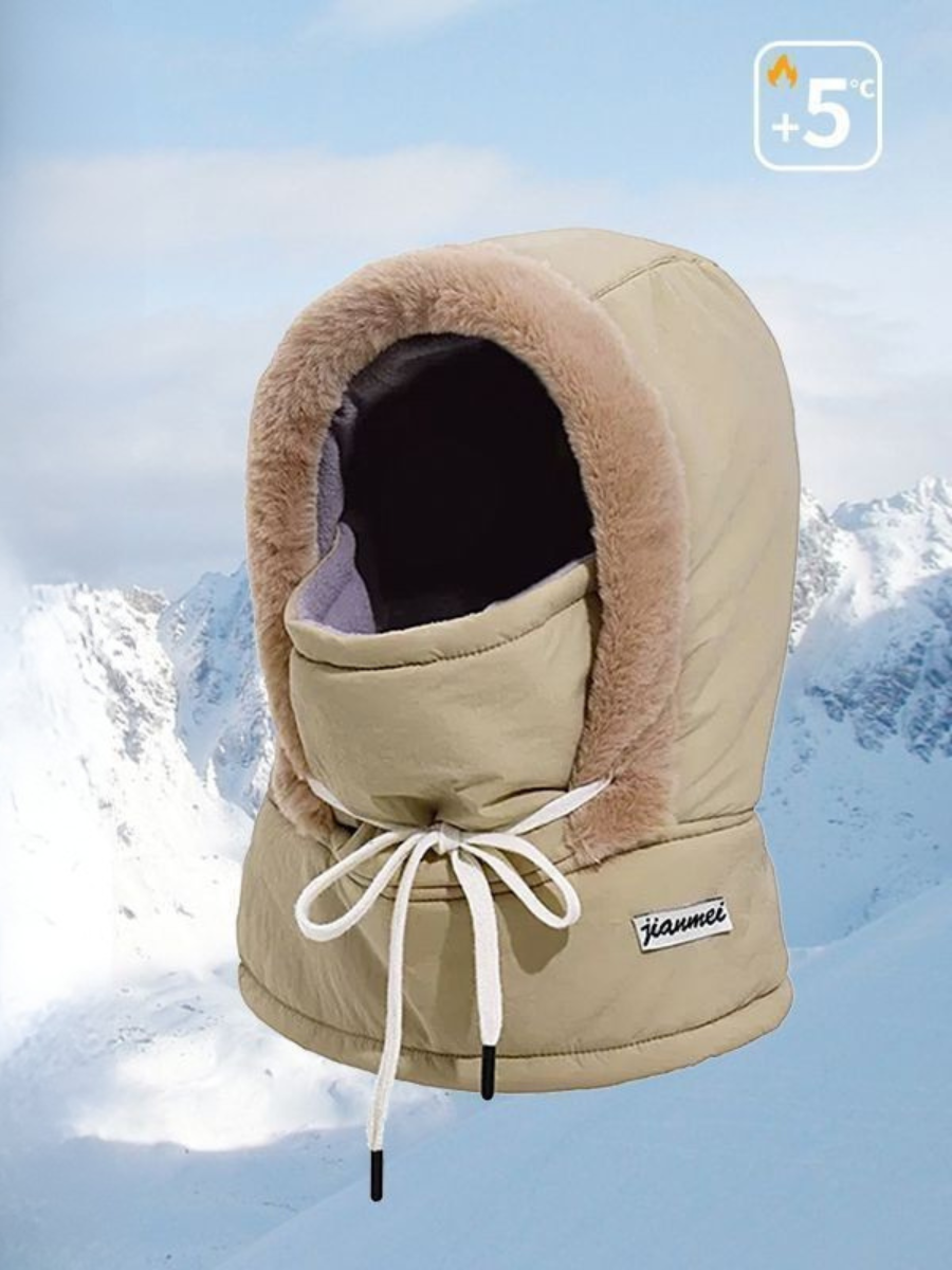 Winter Warm Lei Feng Hut Herren und Damen Ohr-Schutz mit Vlies-Futter Verdickt Radfahren Alles in einem Kältebeständig Gesicht Maske/Nackenwärmer Schnee Hut