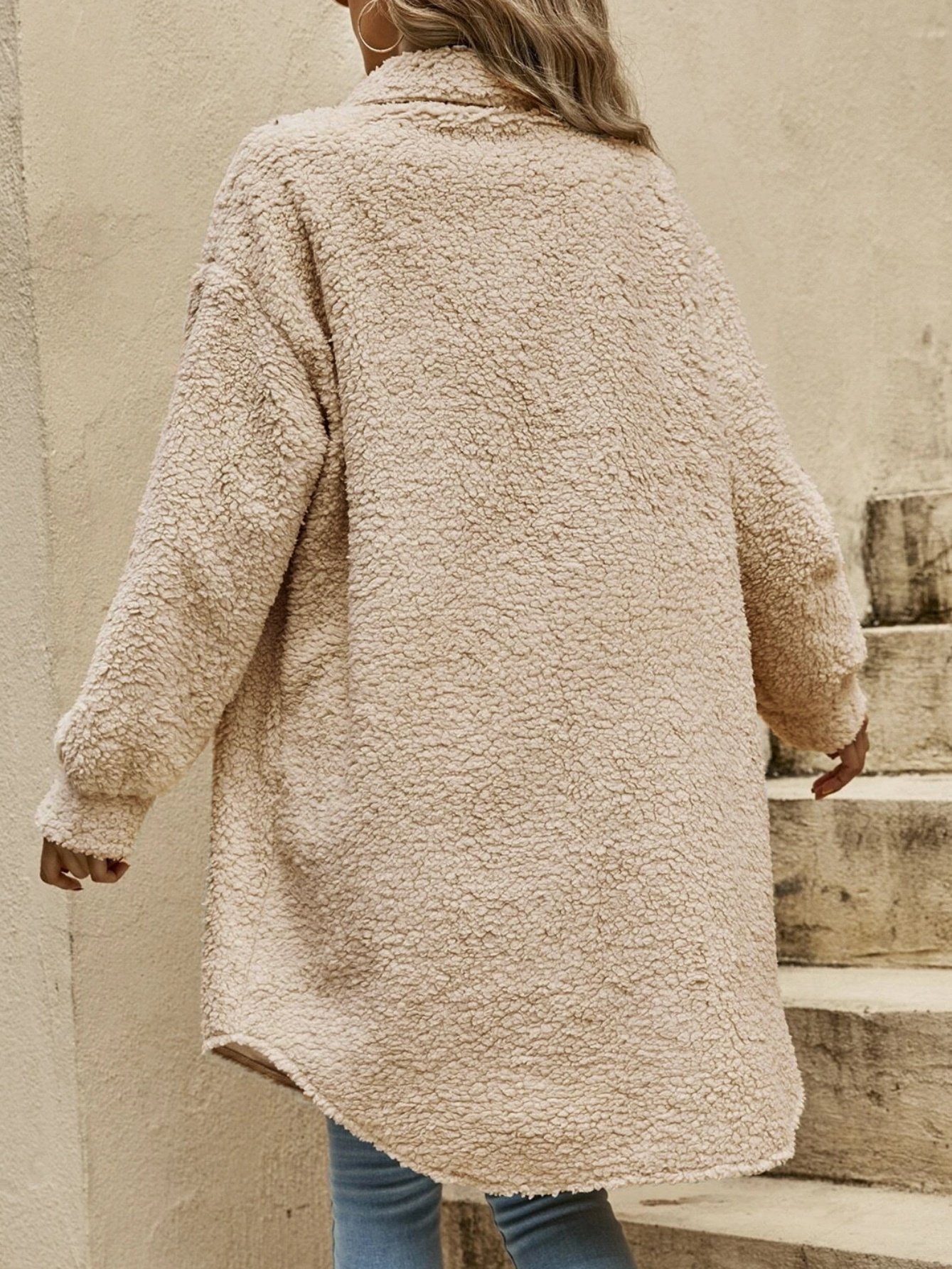 Damen Unifarben Winter Oberbekleidung Lässig Nahtverarbeitung Mittellang Schalkragen Mantel