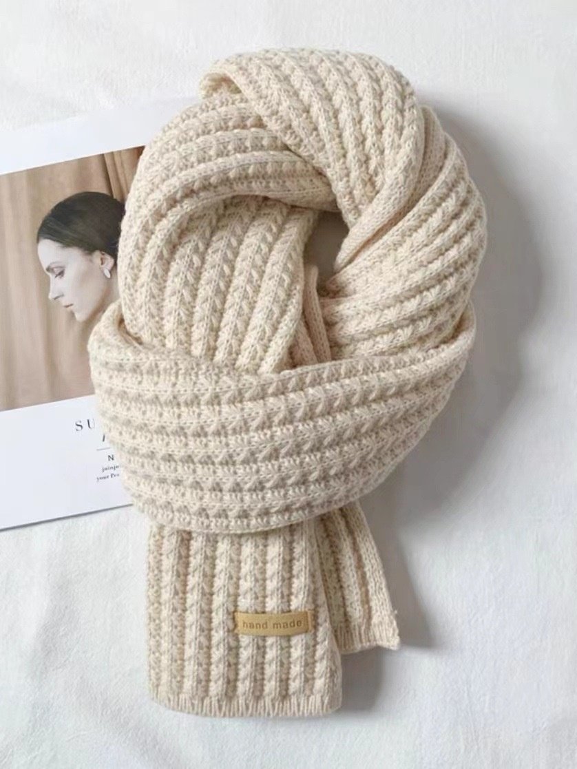 Vielseitig Koreanisch Stil Gestrickt Wolle Weihnachten Rot Neu Winter hochwertig Neujahr Geschenk Paar Schal