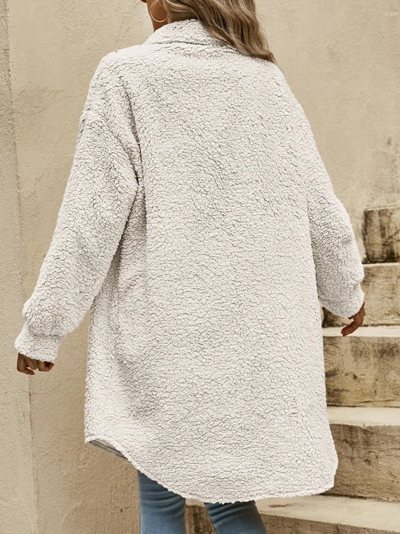 Damen Unifarben Winter Oberbekleidung Lässig Nahtverarbeitung Mittellang Schalkragen Mantel