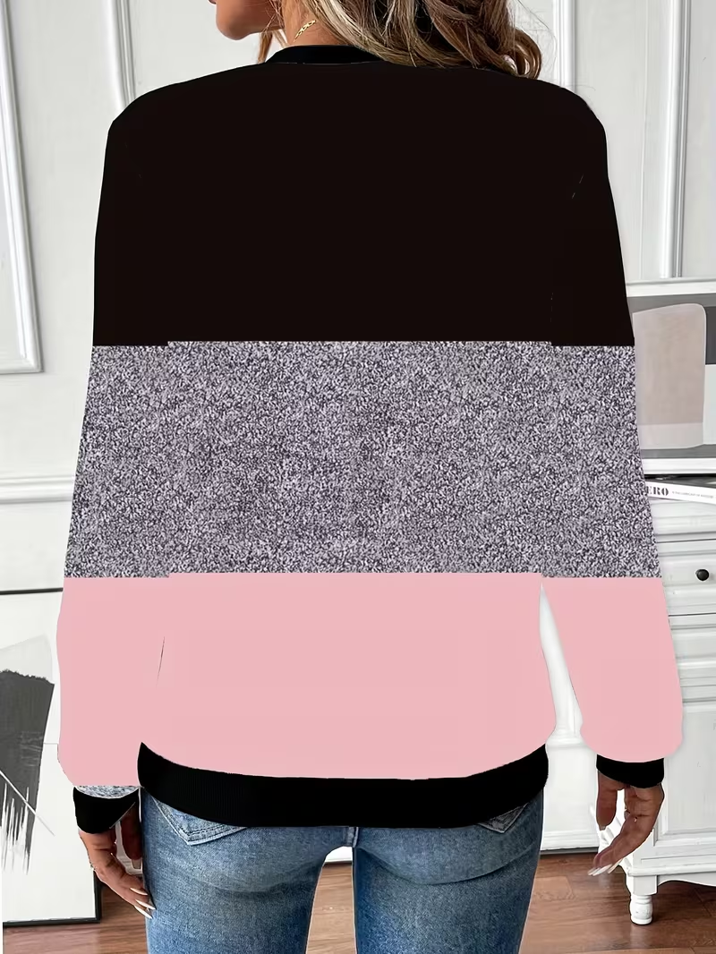 Damen Herz/Herz Rundhals Print Lässig Frühling/Herbst Langarm Sweatshirt