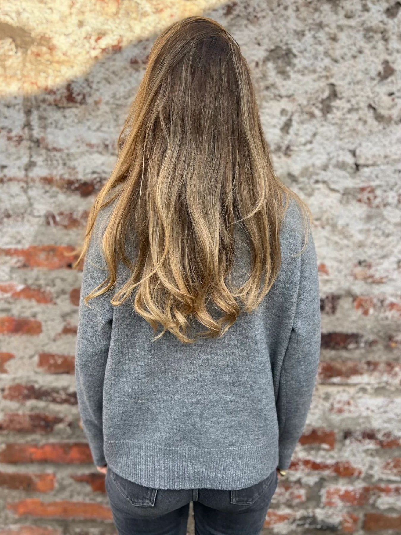 Damen Unifarben Nahtverarbeitung Winter Straße Langarm Stehkragen Baumwolle Pullover