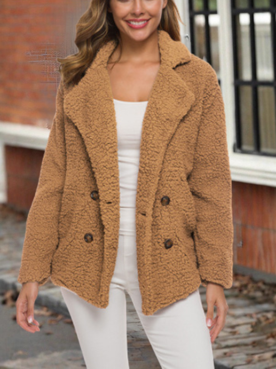 Damen Frühling/Herbst Oberbekleidung Retro Nahtverarbeitung Unifarben Langarm Stehkragen Jacke