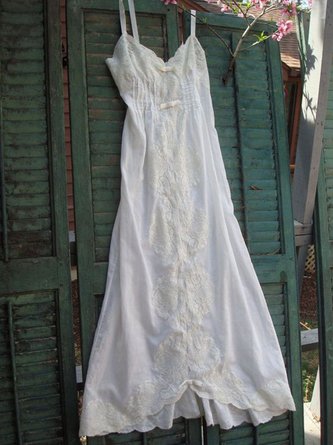 Damen Weiß Spitze Unifarben Ärmellos Weberei Kleid