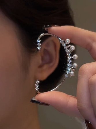 Zirkon Perle Diamant Ohr Manschetten