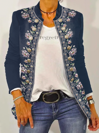 Lässig Weit Langarm Jacke