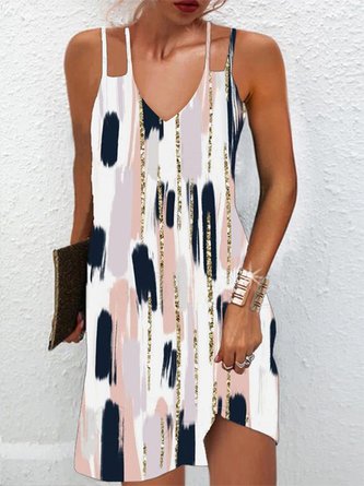 Weit Farbverlauf Elegant Kleid