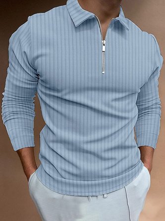 Schalkragen Regelmäßige Passform Urban Poloshirt
