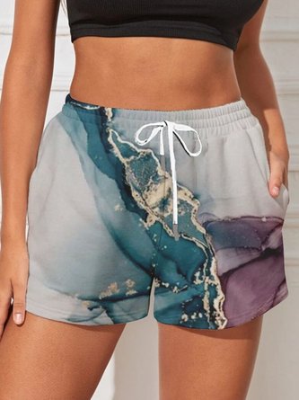 Lässig Abstrakt Print Bikini Unterseite