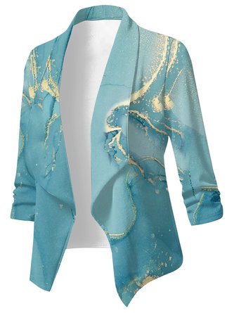 Lässig Weit Reverskragen Blazer