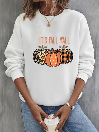 Rundhals Herz/Herz Weit Lässig Sweatshirt