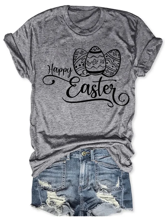 Damen Buchstabe Kurzarm T-Shirts T-Shirt Rundhals Lässig Sommer Oberteile