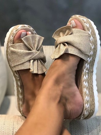 Schleife Bequeme Sandale