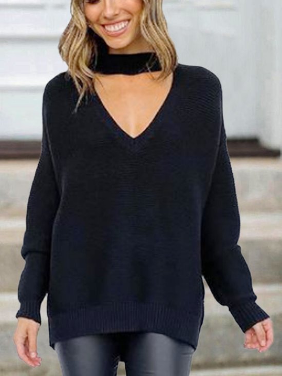 Lockerer Einfacher Pullover