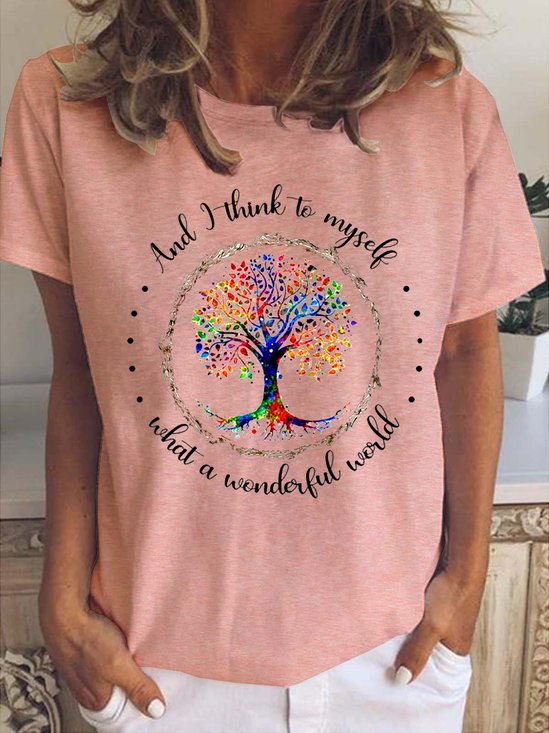 Damen Geblümt Kurzarm T-Shirts T-Shirt Rundhals Retro Sommer Oberteile