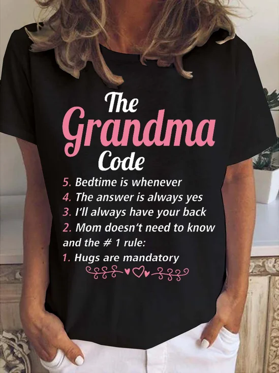 Damen Buchstabe Kurzarm T-Shirts T-Shirt Rundhals Lässig Sommer Oberteile
