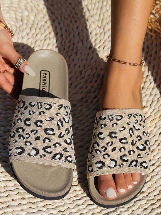 Textil Sommer Lässig Leopard Rutschfest
