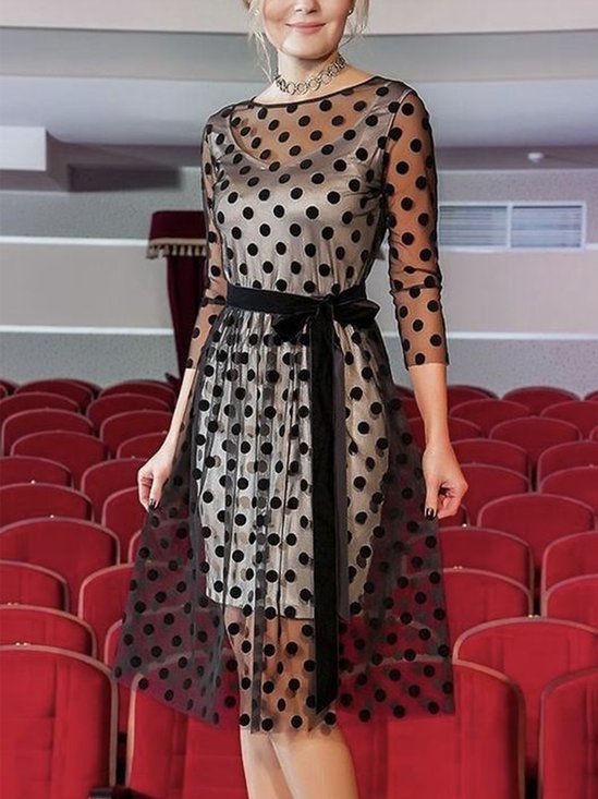 Polka Dots Elegant Kleid