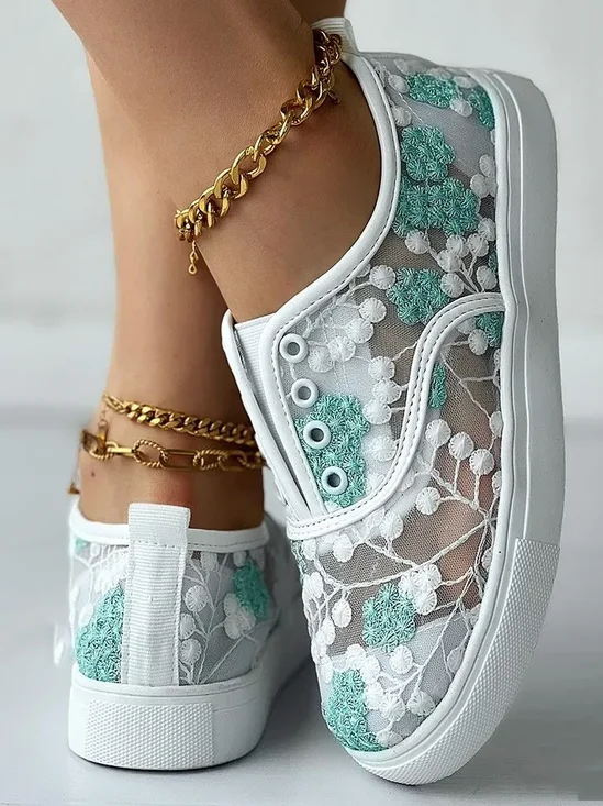 Alle Jahreszeiten Mesh Segeltuch Schuhe