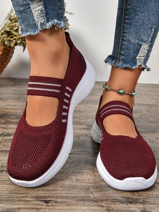 Lässig Textil Flache Schuhe