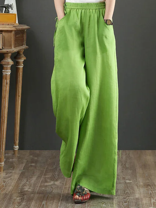 Damen Unifarben Lang Hose Lässig Frühling/Herbst Hose