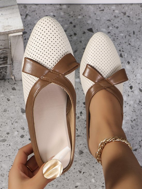 PU Farbblock Lässig Alle Jahreszeiten Flache Schuhe