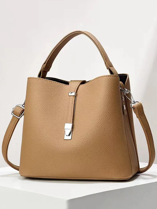minimalistisch GROSSE KAPAZITÄT Eimer Tasche Mit Abnehmbar Umhängetasche Gurt