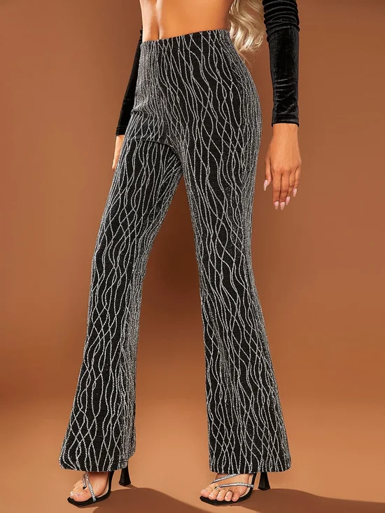 Damen 3d Drucken Lang Hose Lässig Frühling/Herbst Hose