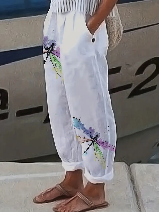 Damen Libelle Lang Hose Lässig Frühling/Herbst Hose