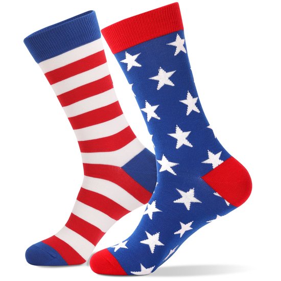 Sommer Heiß Verkauf amerikanisch Flagge Socken Gestreift Baumwolle Socken Mittelrohr Socken