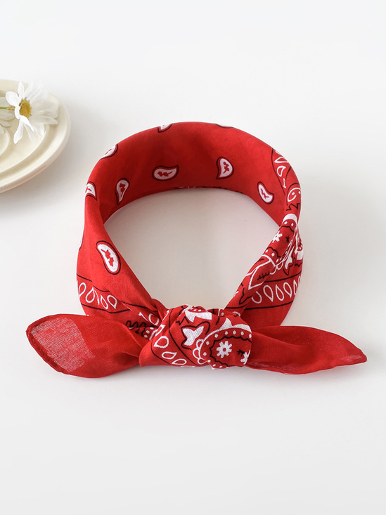 europäisch und amerikanisch HipHop Seidentuch für Damen 50cm Baumwolle Leinen Klein Quadrat Schal Neuer Stil Nische Persönlichkeit Cashew Print Kopftuch Taille Schal