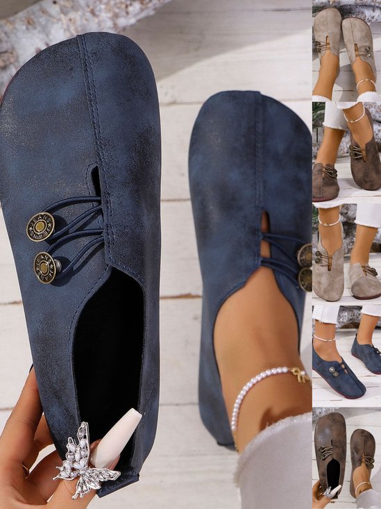 Neu Weich Leder Flach Lässig Schuhe für Damen im Sommer, Einfach und modisch Große Größen Schuhe für Damen